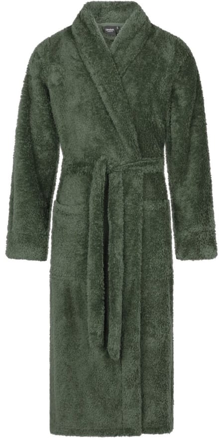Linolux Noah Unisex fleece badjas - Groen - L
