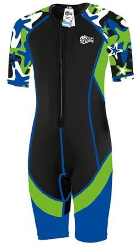 Beco -sealife Wetsuit Blauw/groen - 80