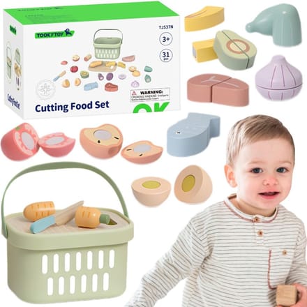 Tooky speelgoed houten voedselgroenten fruitset - UNI