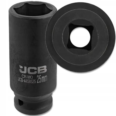 JCB - Dopsleutelset - 25mm - Diepe 6-kant - 1/2" Aandrijving