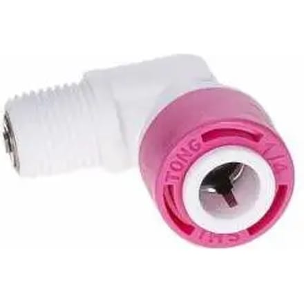 L-koppeling met terugslagklep mannelijke DN6 naar slang AVT 1/4" > 1/8"