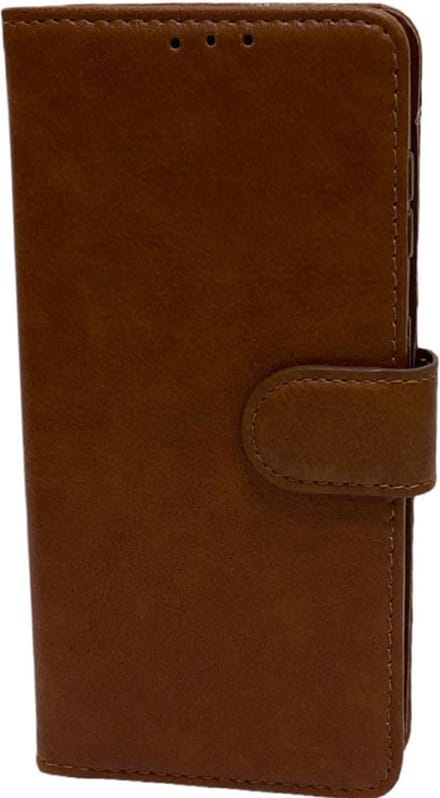 iPhone 14 Plus Bookcase Telefoon hoesje Stevige Portemonnee Wallet Case – Pasjeshouder - Kunstleer – Bruin