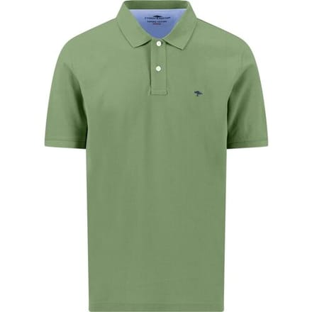Fynch-Hatton Polo Uni Color Supima Cotton Avocado / male