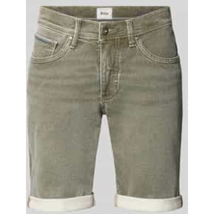 slim fit korte jeans van katoenmix model 'CHRIS'