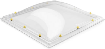 Skylux acrylaat lichtkoepel 3-wandig - helder 1100 x 1100 mm