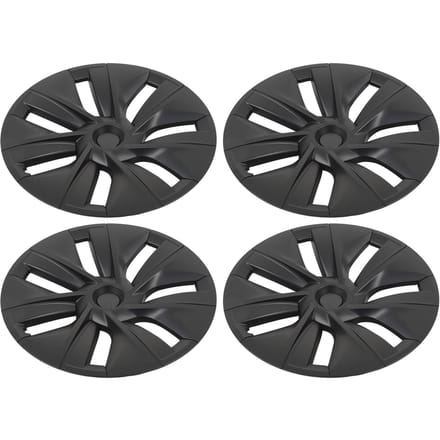 4 stuks 19 inch Wielnaafdop Mat Zwart Krasbestendig Stijlvol Cool Vervanging voor Tesla Model Y 2020 tot 2023 gray