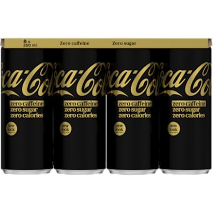 Coca-Cola Zero Sugar Zero Caffeine Frisdrank - 8 x 250 ml