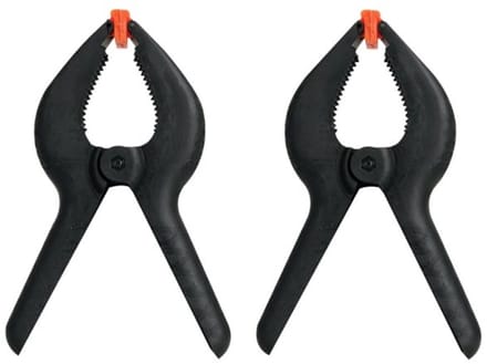 Toolland Lijmklemmen, nylon, 215 mm (9"), 2 stuks, snelle sluiting, zwart