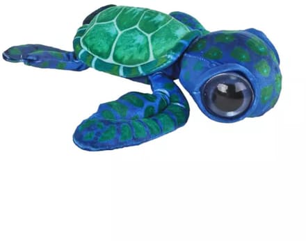 Destination Deep Knuffel Pluche - Schildpad Groen, 28cm.