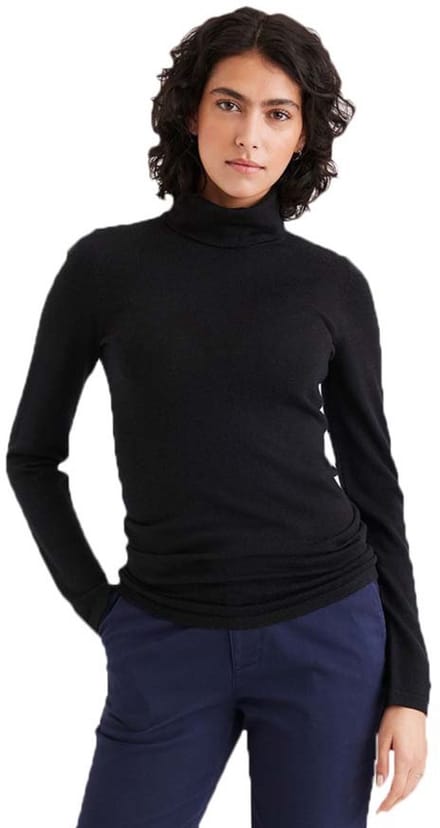 Dockers Turtleneck Trui Met Hoge Hals Zwart S Vrouw