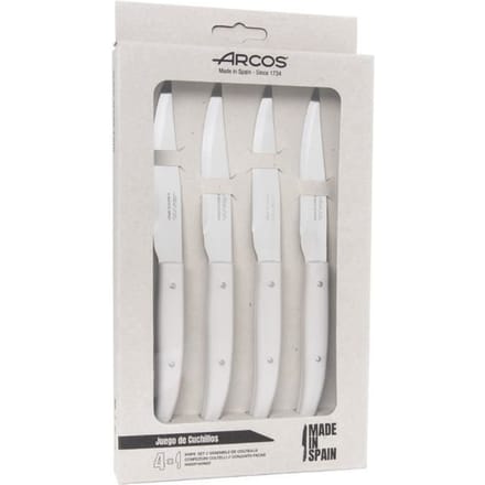 Couteaux à Steak - ARCOS - Set de 4 - Lame en Acier Inoxydable NITRUM® - Manche Ergonomique - 110/230 mm