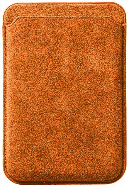 Alcanluxury Alcantara MagSafe wallet - Orange