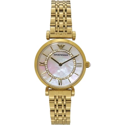 Emporio Armani Dameshorloge Kwarts Goud