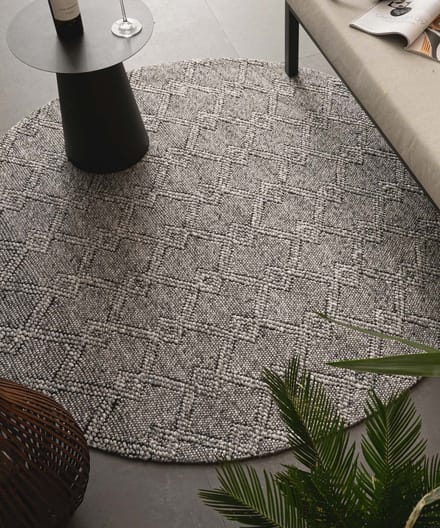 Buitenkleed rond - Var grijs 80