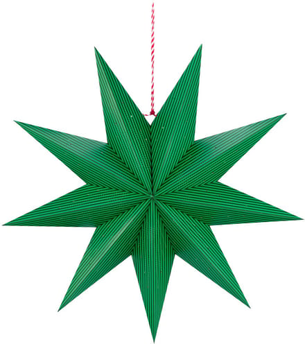 Pip Studio - Christmas - Kerstster - Papier - Strepen - Donkergroen - 60 cm