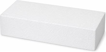 Piepschuim vormen - rechthoek - 1x - 10 x 20 x 4 cm - styropor hobby / DIY vorm - basis knutselfiguren