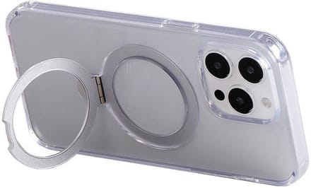 Joyroom Magnetic protective phone case with holder JR-BP004 for iPhone 15 Pro (transparent)