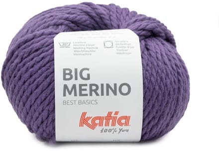 Katia Big Merino - 61 donker violet - Wol/Acryl Garen
