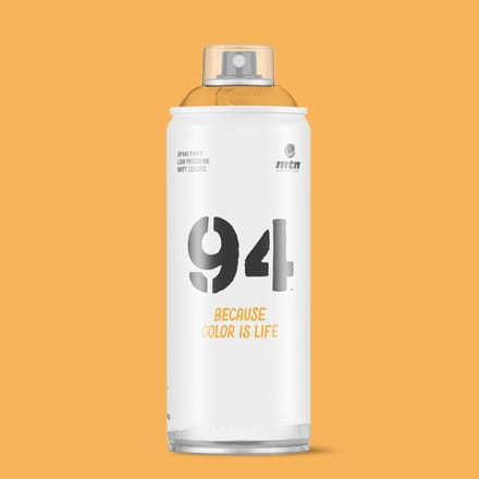 MTN94 Donkergele spuitverf - 400ml lage druk en matte afwerking