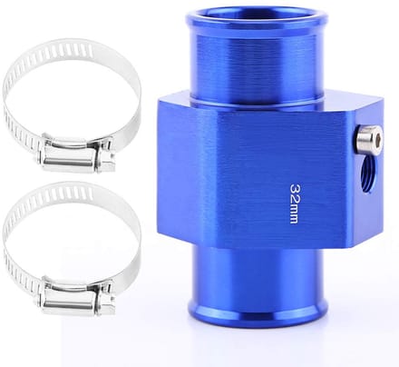 Universele watertemperatuurmeter voor auto - Metalen adapter voor tuinslangen