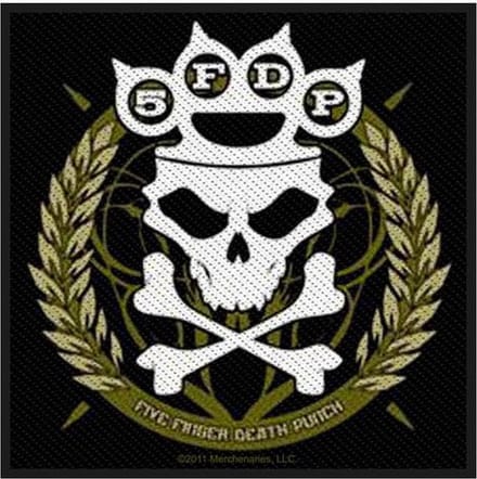 Five Finger Death Punch - Knuckles Crown Patch - Zwart