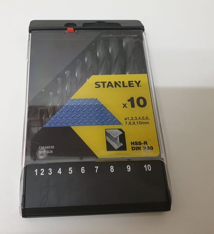 Stanley Hss-metaalboor Set - Diam. 1-10mm - 10 Stuks