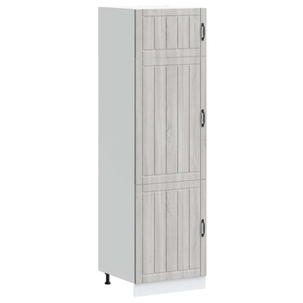 vidaXL - Keukenkast - Lucca - bewerkt - hout - grijs - sonoma - eiken