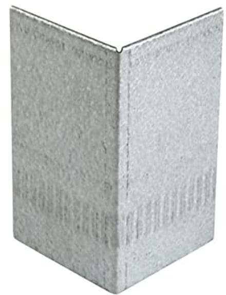 Externe hoekconnector voor gazonrand en bloembedrand - Hoogte 15 cm - Aluminium-zink