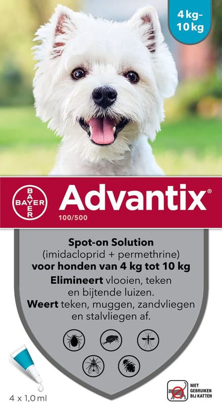 Advantix 4 t/m 10 kg - 100/500