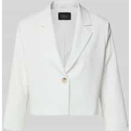 regular fit korte blazer met 1-knoopssluiting