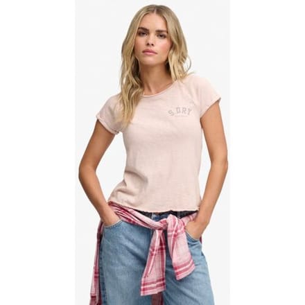 Dames-T-shirt Superdry Ess Slub Graphic