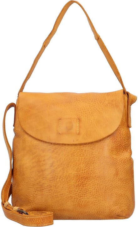HAROLD'S Leren schoudertas Submarine Shoulderbag Yellow donkergeel
