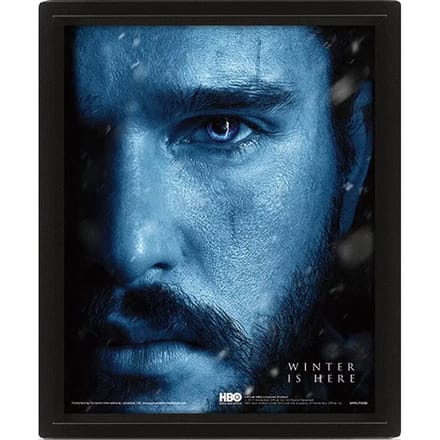 GAME OF THRONES - 3D Lenticular Poster 26X20 - Snow vs Night King