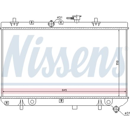 Radiator, motorkoeling NISSENS 66665