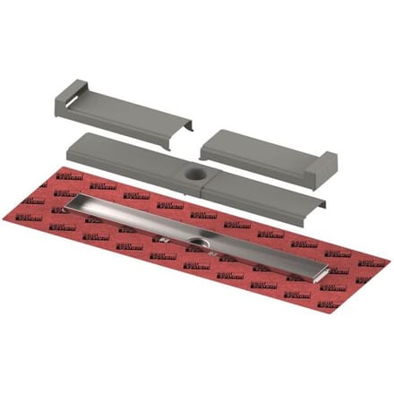 Tece TECEdrailine-Evo - Douchegoot Evo 90 cm, met flens, beschermingsdeksel, rvs 600902