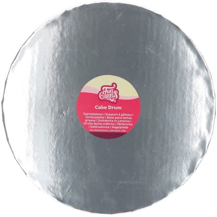 FunCakes Cake Drum Rond Zilver Ø25cm 20mm