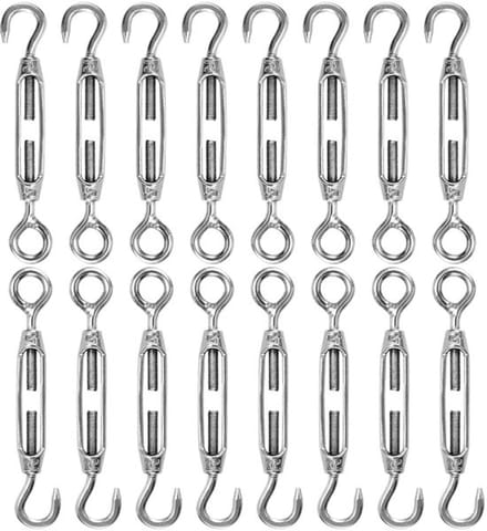 Allecto - M4 Spansloten - Draadspanners - 16 Stuks - Zilver