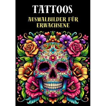 Ausmalbilder Für Erwachsene - Tattoos - Malbücher Für Erwachsene