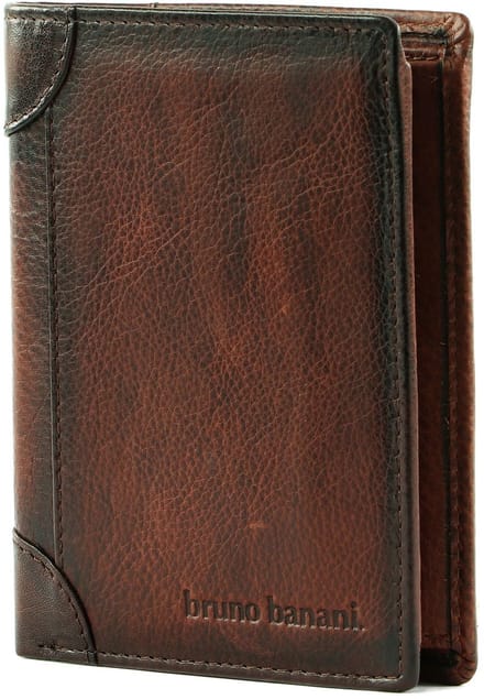 bruno banani Leren Portemonnee Wallet Brown Bruine