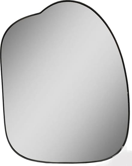 VTW Asymmetrische Spiegel Lins | Zwart | L55 x B3 x H70 cm