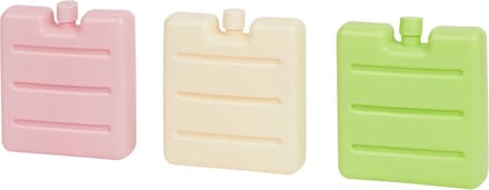 3x Gekleurde mini koelelementen - Mini koelblokken 3 stuks