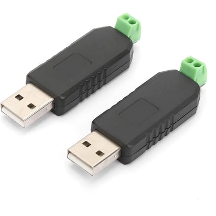 2 stuks USB naar RS485 converter adaptermodule voor Win8Win7LinuxXPVista black