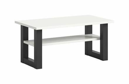 Seattle salontafel wit NB grijs NB - 50x90x42cm