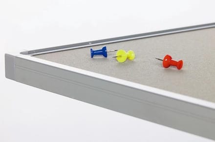 Prikbord Bulletin 120x240 cm grijs