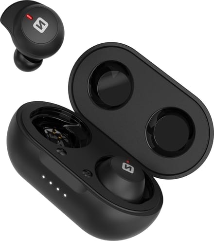 Swissten Stonebuds - Draadloze oordopjes - Zwart