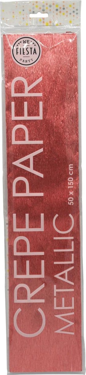 Wefiesta Crêpepapier Metallic 150 X 50 Cm Roségoud