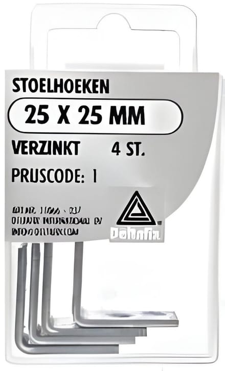 Deltafix - Stoelhoeken 25 25mm verz 4st