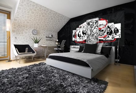 Cards Skull Tarot Photo Wallcovering