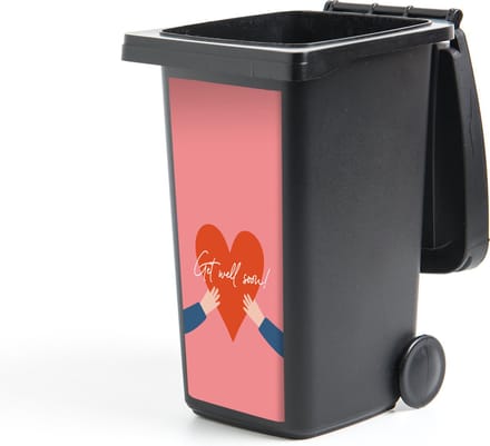 Container sticker Beterschap - Spreuken - Hand - 44x98 cm - Kliko sticker