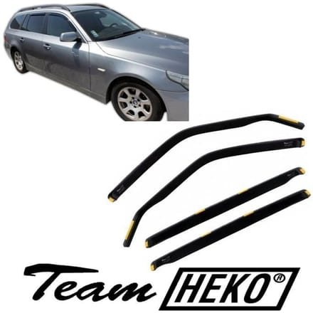 J&J AUTOMOTIVE | Heko Deflecteurs d'air Déflecteurs de Vent Pour Bmw 5 Série E61 Break 2003-2010